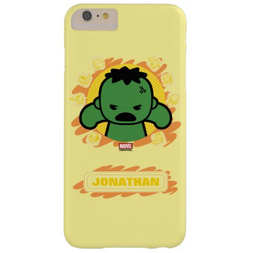 Kawaii Hulk With Marvel Hero Icons Barely There iPhone 6 Plus Case