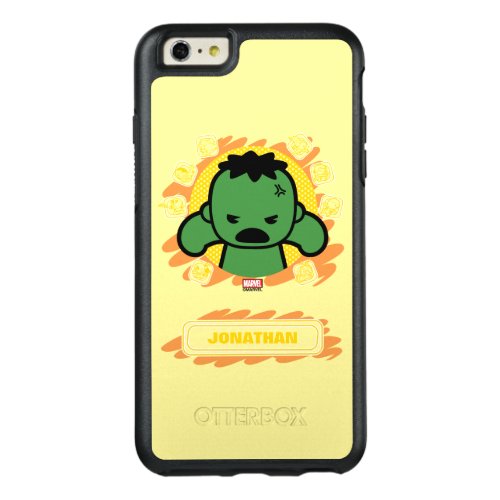 Kawaii Hulk With Marvel Hero Icons OtterBox iPhone 66s Plus Case