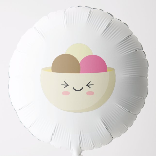 Kawaii Ice Cream Balloon (Front)