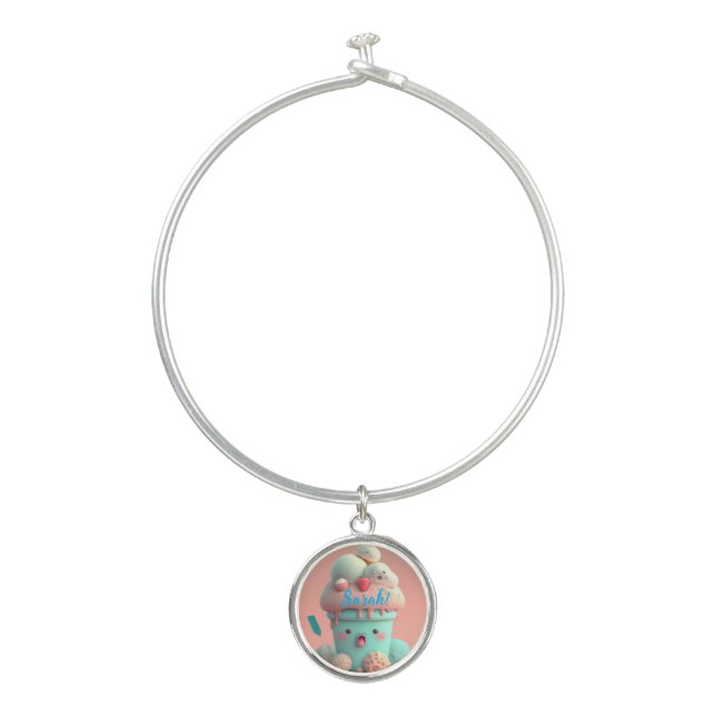 Kawaii  ice cream            bangle bracelet (Front)