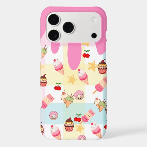 Kawaii Ice Cream & Drip Phone Case