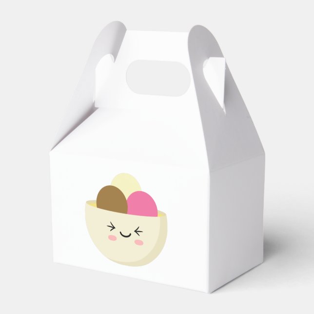 Kawaii Ice Cream Favor Boxes (Front Side)