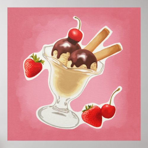 Kawaii ice_cream poster