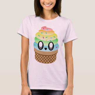 KAWAII ICE CREAM RAINBOW CONE SWEET DELICIOUS YAY T-Shirt