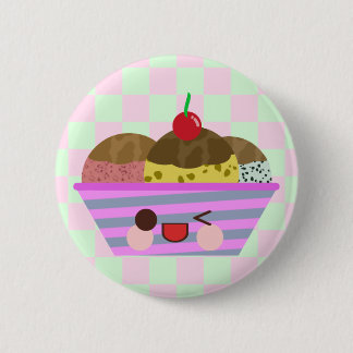 Kawaii Ice Cream Sundae Flavors Delicious Checks Button