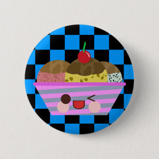 Kawaii Ice Cream Sundae Flavors Delicious Checks Button