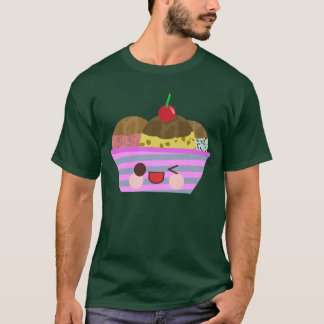 Kawaii Ice Cream Sundae Flavors Delicious Summer T-Shirt