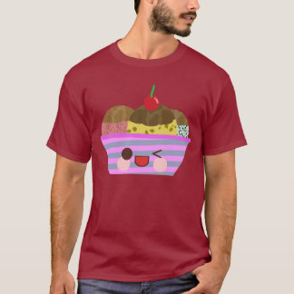 Kawaii Ice Cream Sundae Flavors Delicious Summer T-Shirt