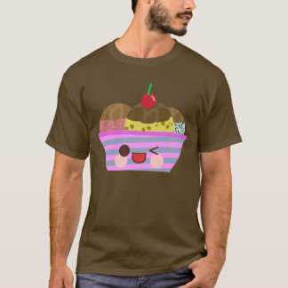 Kawaii Ice Cream Sundae Flavors Delicious Summer T-Shirt