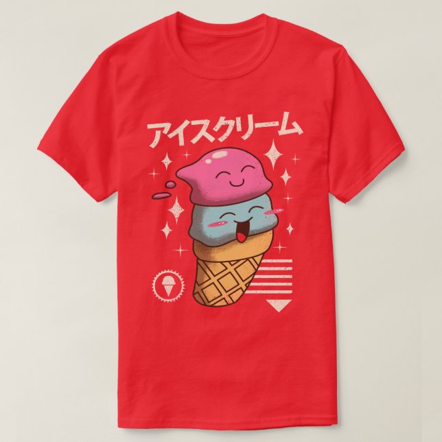 Kawaii Ice Cream  T-Shirt (Design Front)