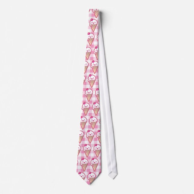 Kawaii Ice Cream Tie (Front)