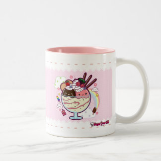 Kawaii Ice Cream Two-Tone Coffee Mug