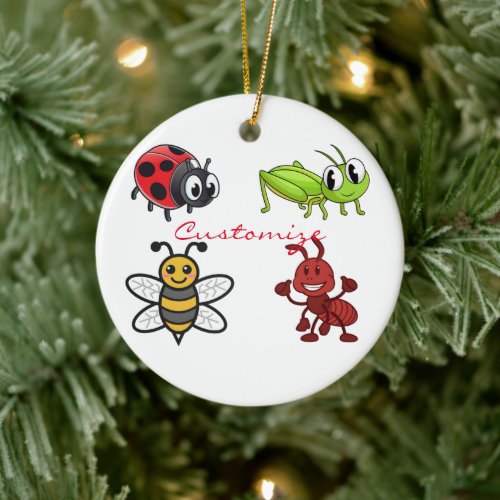 Kawaii Insects Thunder_Cove Ceramic Ornament