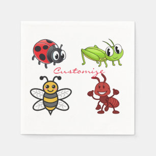 Kawaii Insects Thunder_Cove Napkins