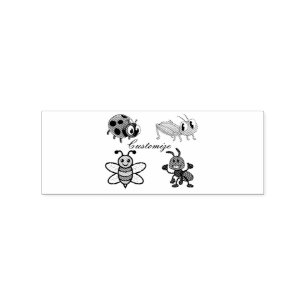 Kawaii Insects Thunder_Cove Rubber Stamp