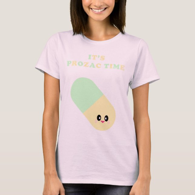 KAWAII IT'S PROZAC TIME PILL TEE (Front)