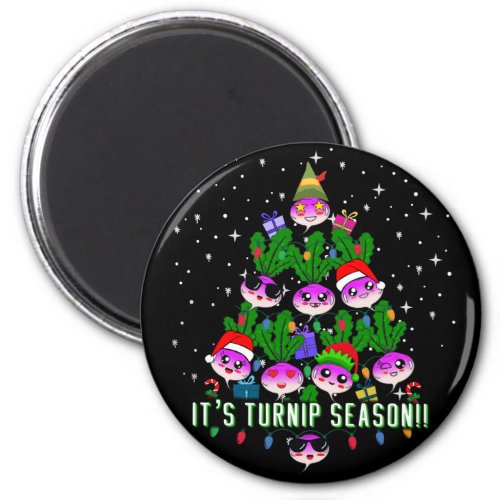 Kawaii Its Turnip Season Christmas Tree Funny Magnet