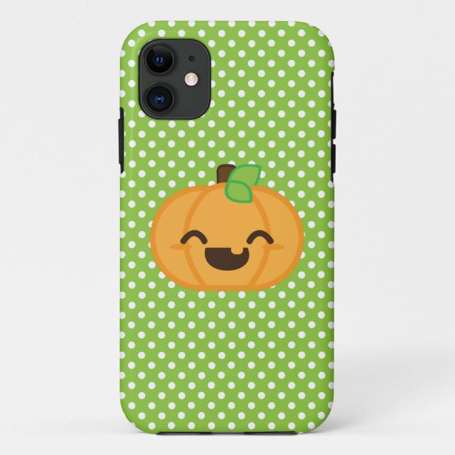 Kawaii Jack O Lanern Pumpkin iPhone Case (Back)