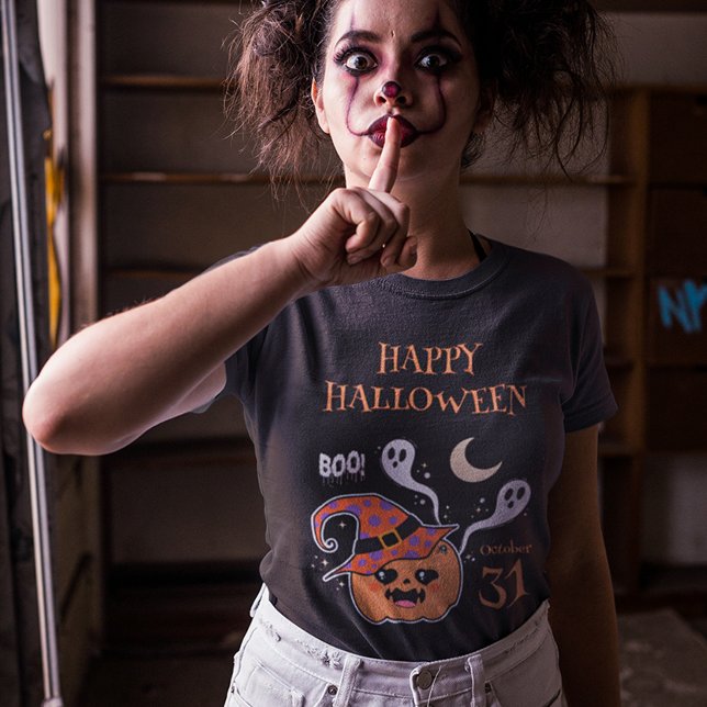Kawaii Jack O' Lantern Creepy Cute T-Shirt (Creator Uploaded)