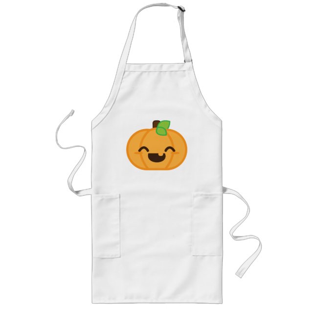 Kawaii Jack O Lantern Pumpkin Apron (Front)