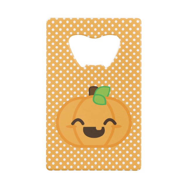 Kawaii Jack O Lantern Pumpkin Bottle Opener (Back)