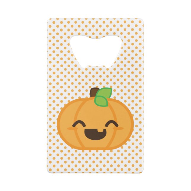 Kawaii Jack O Lantern Pumpkin Bottle Opener (Back)