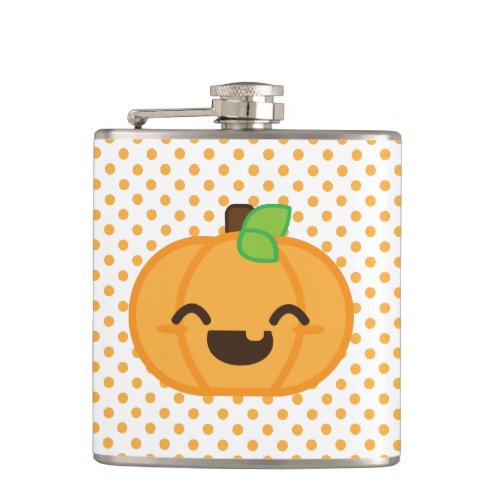 Kawaii Jack O Lantern Pumpkin Flask