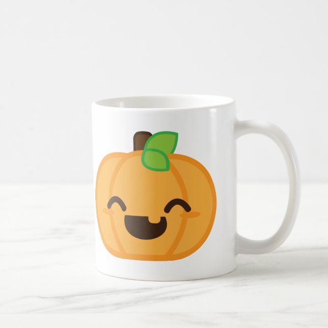 Kawaii Jack O Lantern Pumpkin Mug (Right)