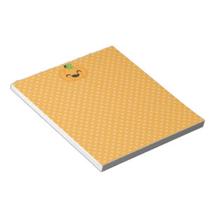 Kawaii Jack O Lantern Pumpkin Notepad