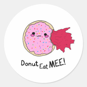 Kawaii Jam Donut Eat Me Classic Round Sticker