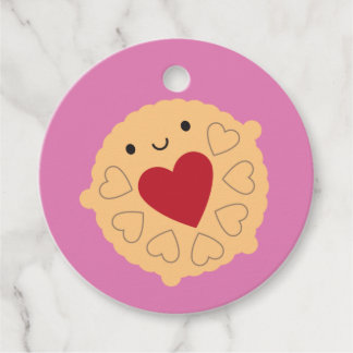 Kawaii Jammie Dodger Biscuit Favor Tags