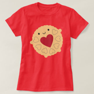 Kawaii Jammie Dodger Biscuit T-Shirt