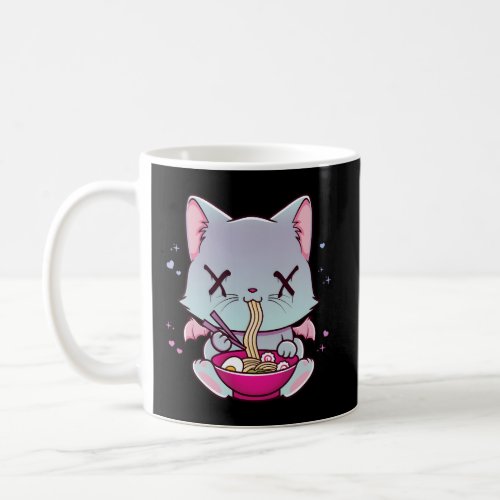Kawaii Japanese Anime Cat Ra Creepy Pastel Goth Coffee Mug