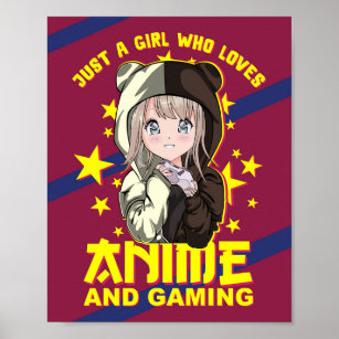 Kawaii Japanese Anime Girl - Anime & Gaming Girl Poster