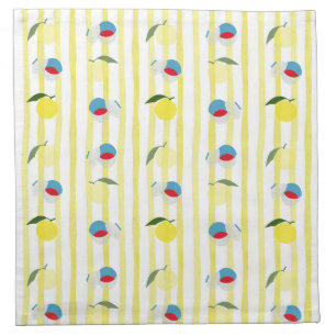 Kawaii Japanese Bowl & Yuzu Cloth Napkin