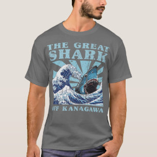 Kawaii Japanese Great Wave Great Shark Cute Japan T-Shirt