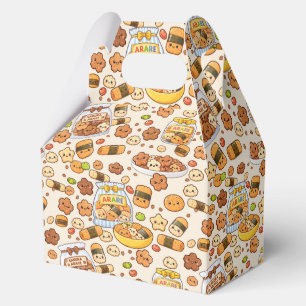 Kawaii japanese sakura arare snack favor boxes