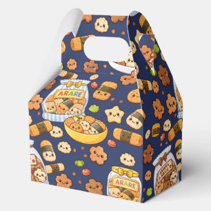 Kawaii japanese sakura arare snack favor boxes