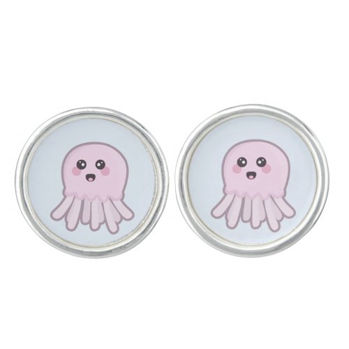 Kawaii Jellyfish Cufflinks