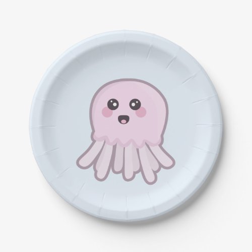 Kawaii Jellyfish Paper Plates