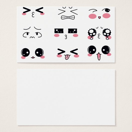 kawaii kaomoji (Front & Back)