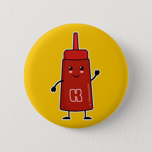 Kawaii Ketchup Best Friends Forever BFF Button