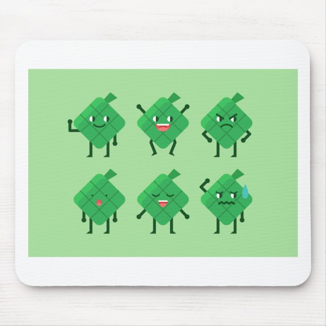 kawaii Ketupat Mouse Pad (Front)