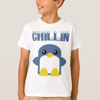 kawaii kids penguin chillin sweety tweety ringer T-Shirt