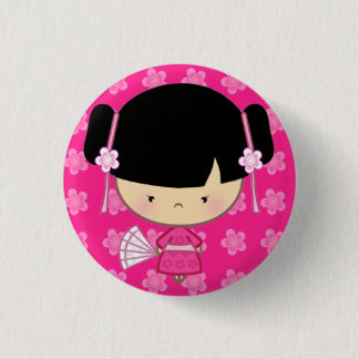 Kawaii Kimono Badge Button