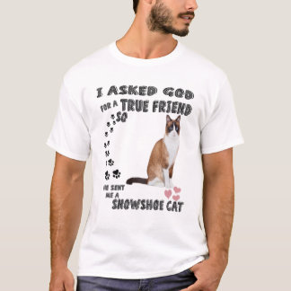 Kawaii Kitten Quote Mom Dad Lover Print, Cute Snow T-Shirt