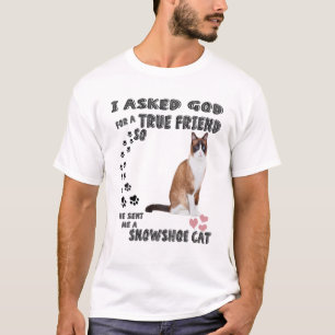 Kawaii Kitten Quote Mom Dad Lover Print, Cute Snow T-Shirt