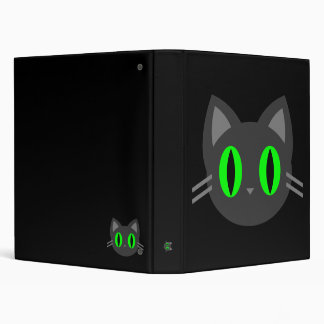 Kawaii Kitty Halloween 3 Ring Binder