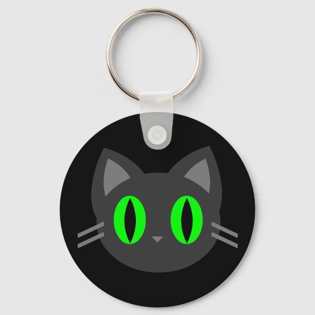 Kawaii Kitty Halloween Keychain (Front)