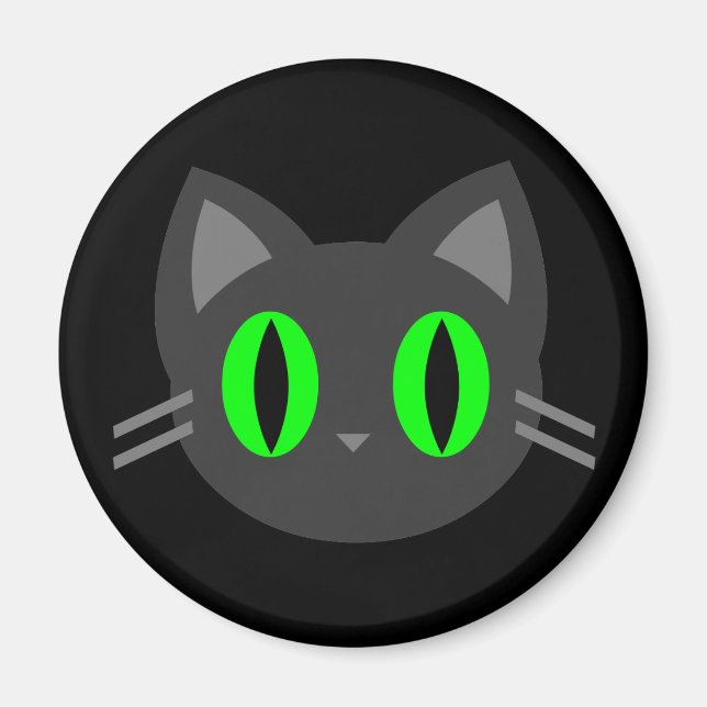 Kawaii Kitty Halloween Magnet (Front)